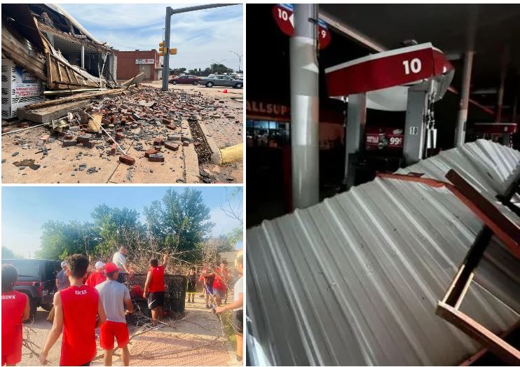 Starker Tornado in Sweetwater/Nolan County....hält uns aber nicht auf!