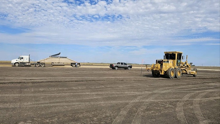 Die Planierarbeiten laufen bereits für das Projekt Saratoga Chopper Down.